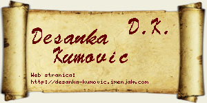 Desanka Kumović vizit kartica